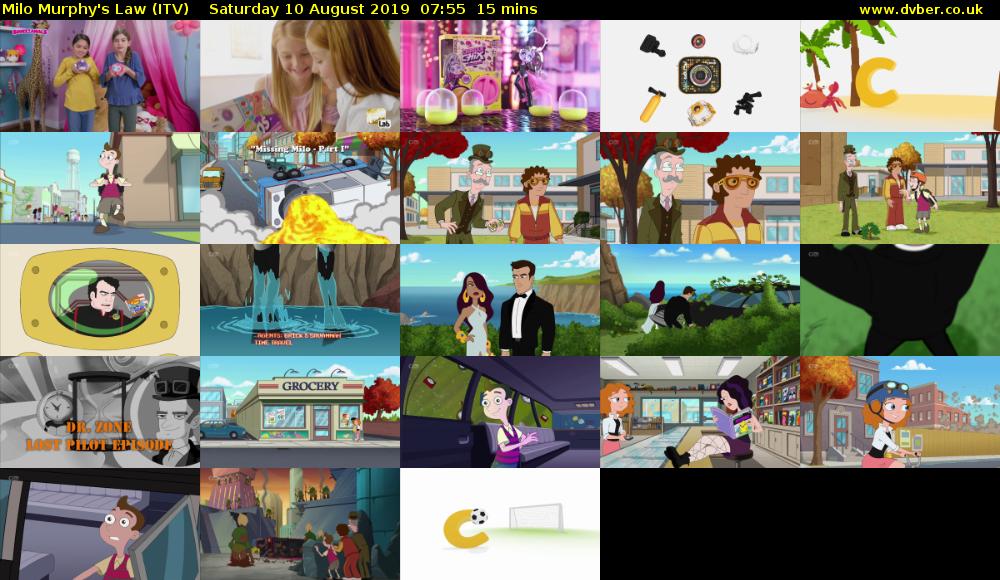 Milo Murphy's Law (ITV) Saturday 10 August 2019 07:55 - 08:10