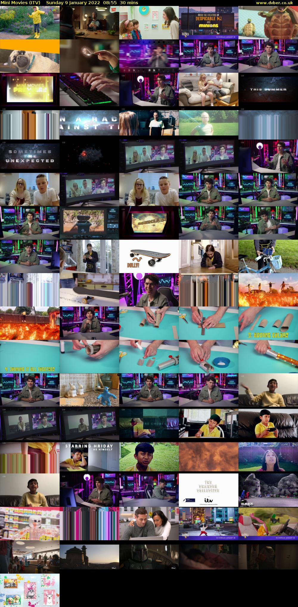 Mini Movies (ITV) Sunday 9 January 2022 08:55 - 09:25