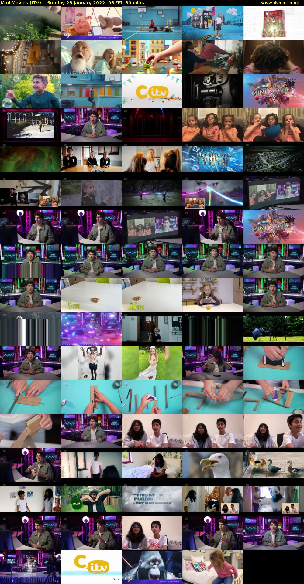 Mini Movies (ITV) Sunday 23 January 2022 08:55 - 09:25