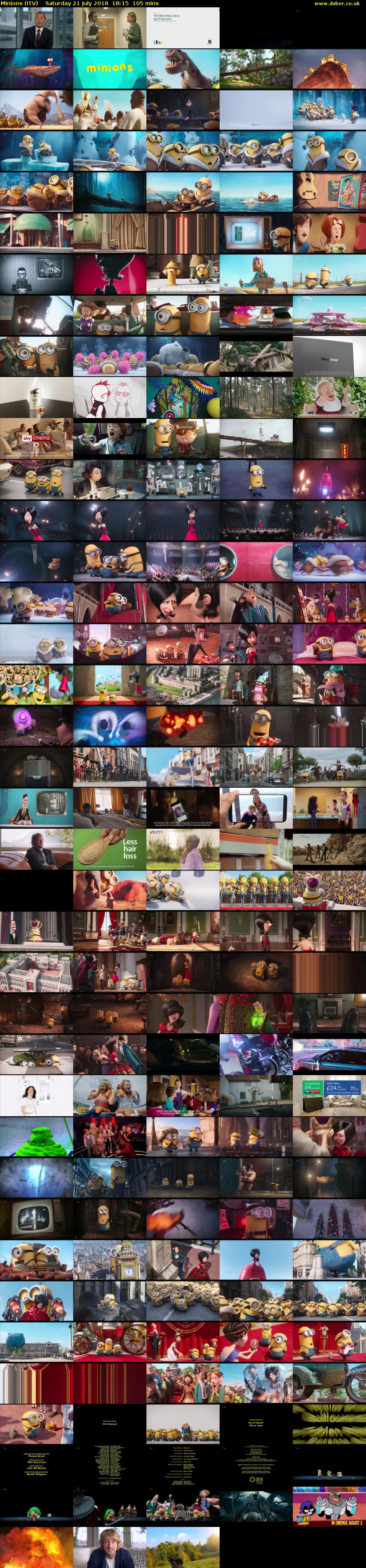 Minions (ITV) Saturday 21 July 2018 18:15 - 20:00