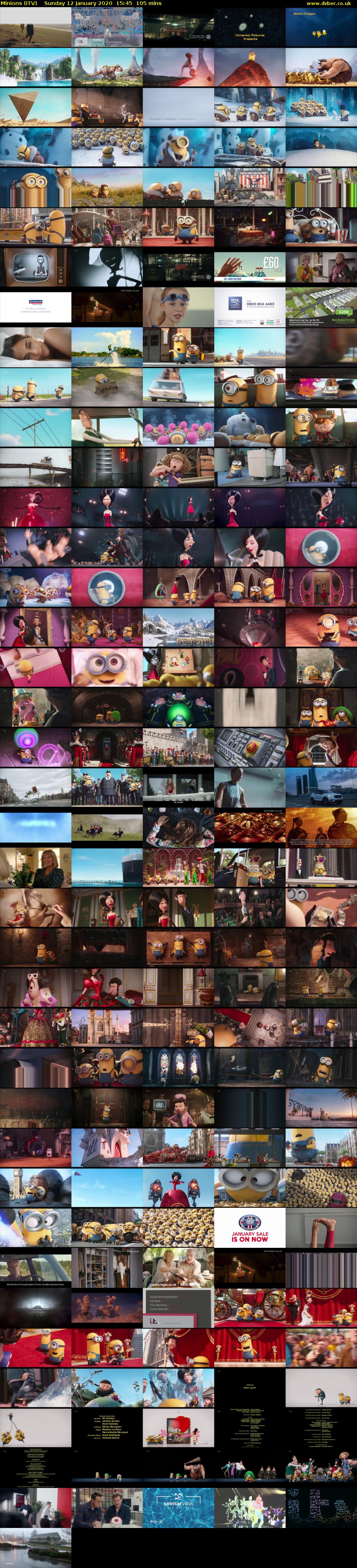 Minions (ITV) Sunday 12 January 2020 15:45 - 17:30