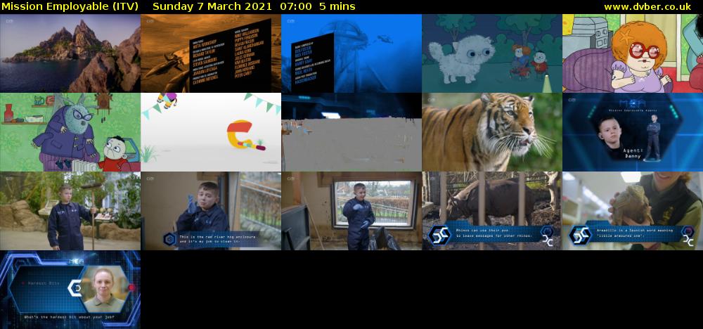 Mission Employable (ITV) Sunday 7 March 2021 07:00 - 07:05
