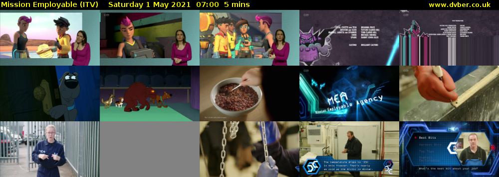 Mission Employable (ITV) Saturday 1 May 2021 07:00 - 07:05