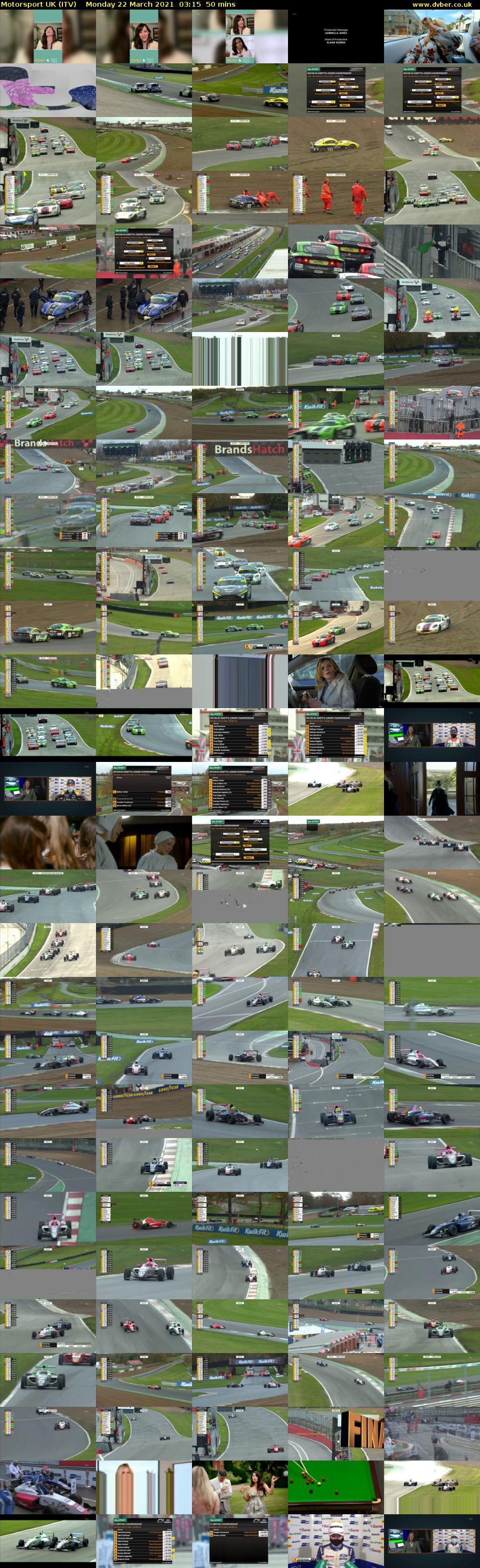 Motorsport UK (ITV) Monday 22 March 2021 03:15 - 04:05