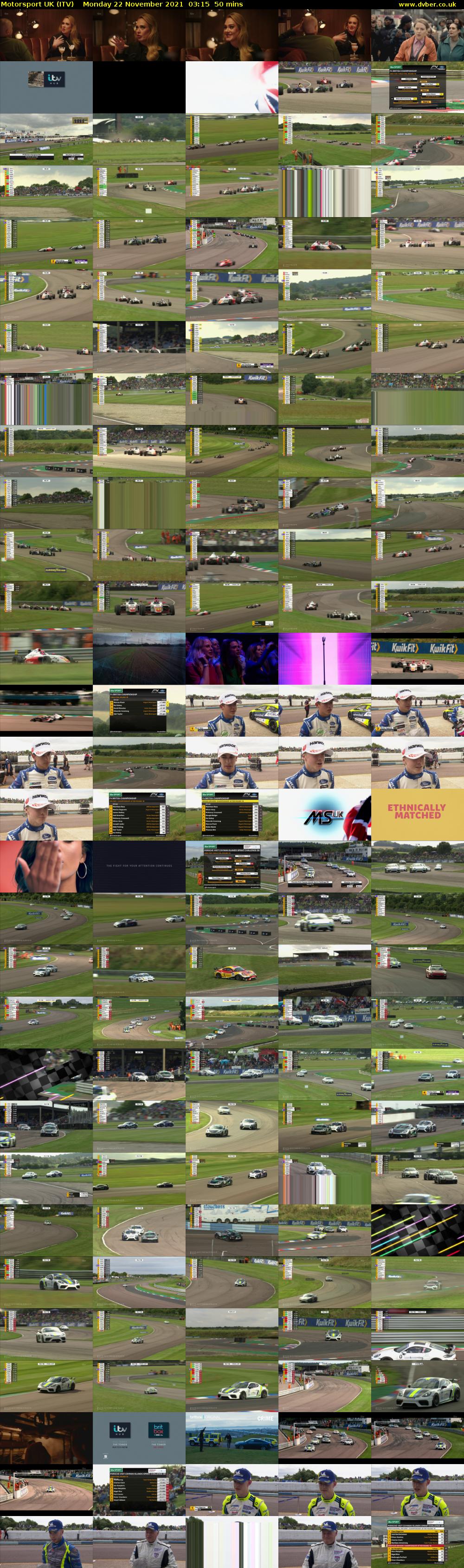 Motorsport UK (ITV) Monday 22 November 2021 03:15 - 04:05