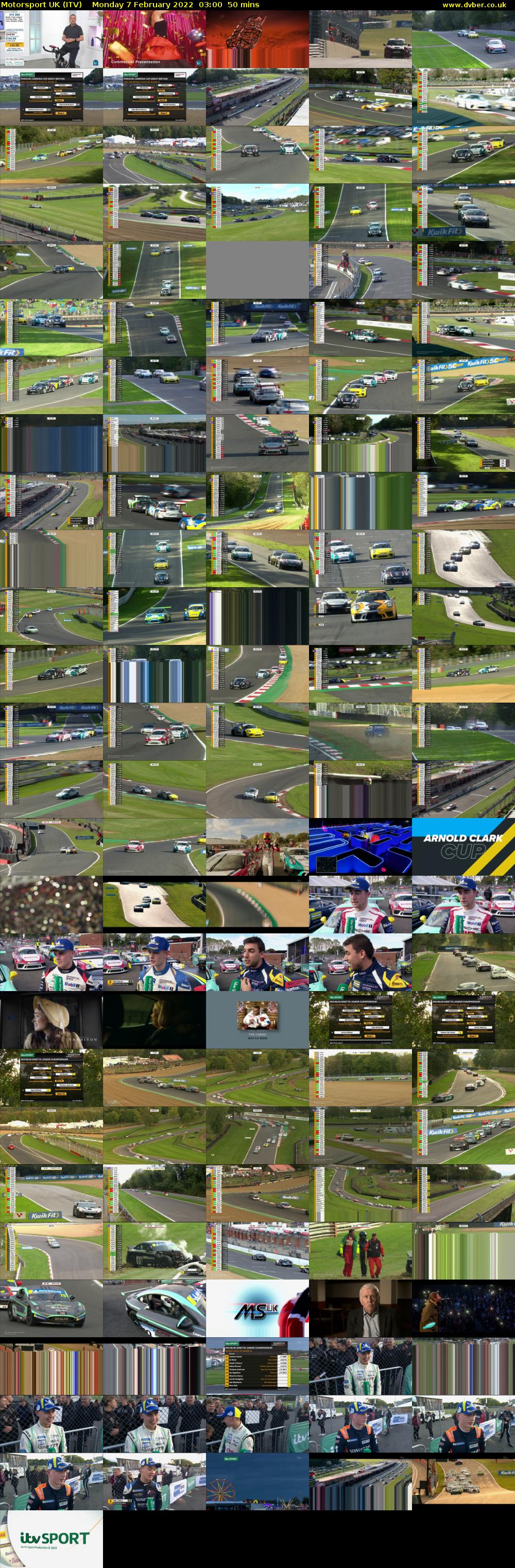 Motorsport UK (ITV) Monday 7 February 2022 03:00 - 03:50