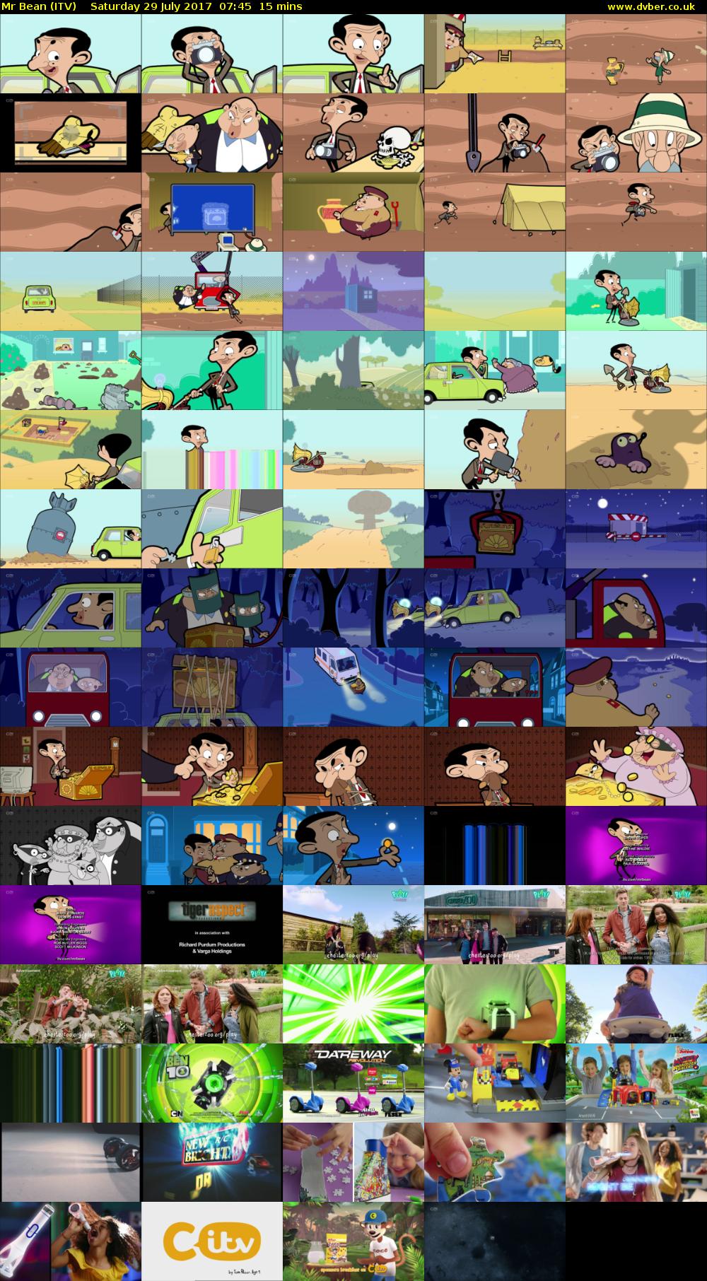 Mr Bean (ITV) Saturday 29 July 2017 07:45 - 08:00