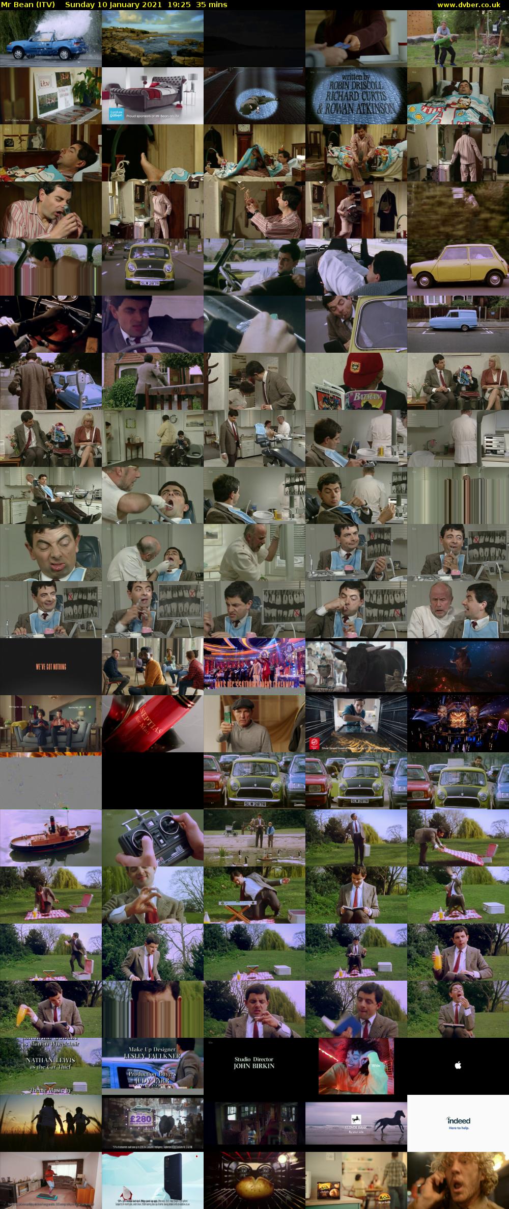 Mr Bean (ITV) Sunday 10 January 2021 19:25 - 20:00