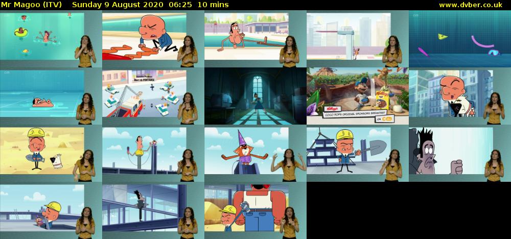 Mr Magoo (ITV) Sunday 9 August 2020 06:25 - 06:35