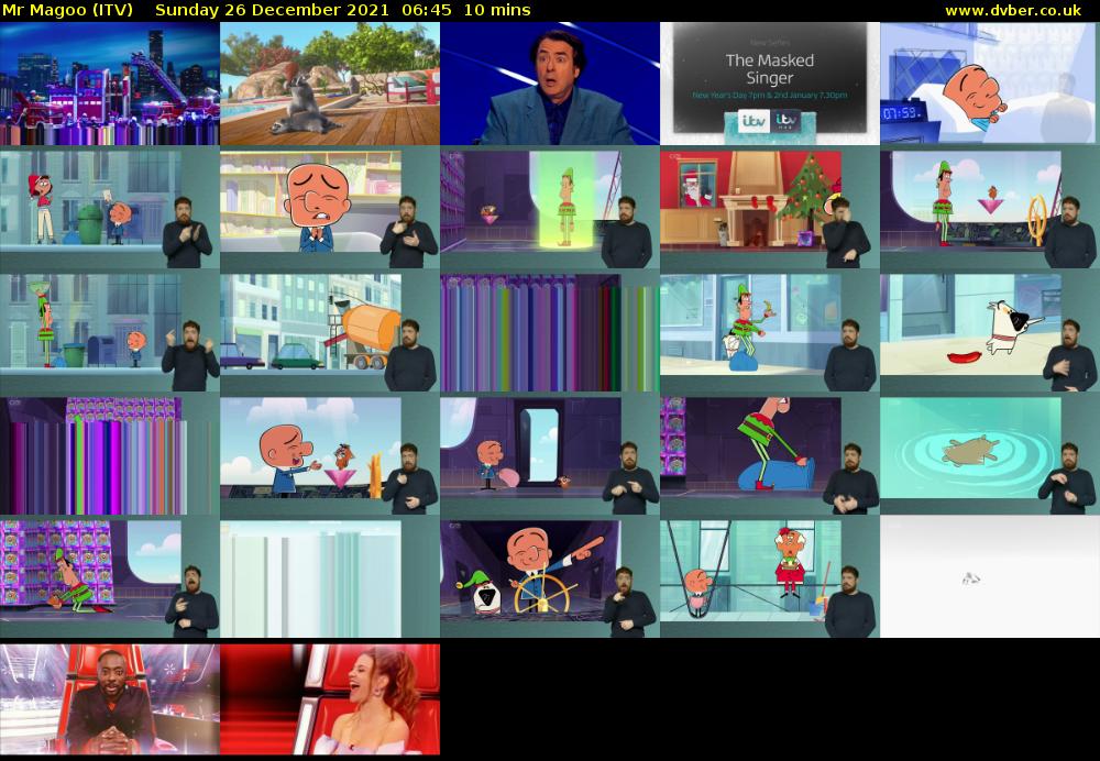 Mr Magoo (ITV) Sunday 26 December 2021 06:45 - 06:55