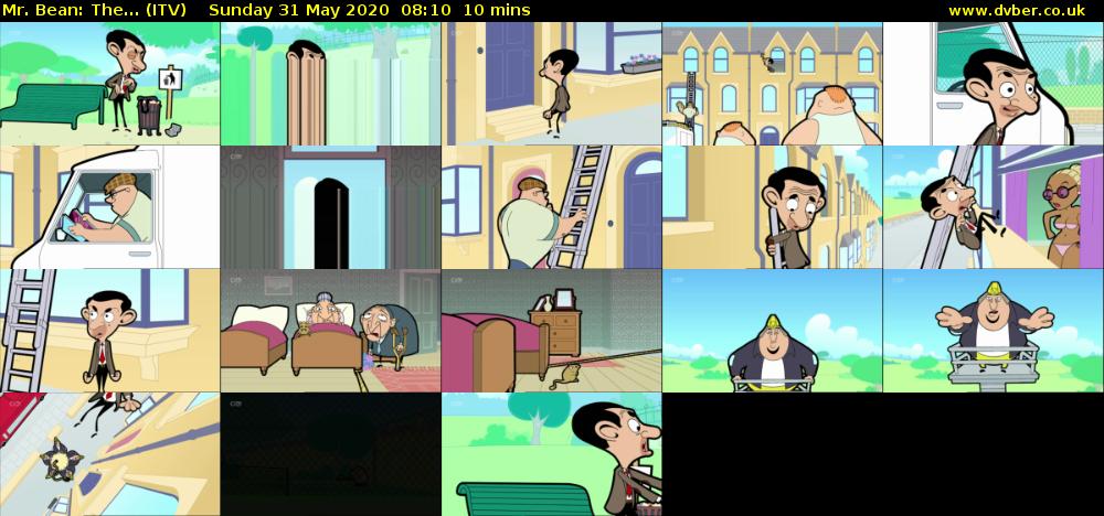 Mr. Bean: The... (ITV) Sunday 31 May 2020 08:10 - 08:20