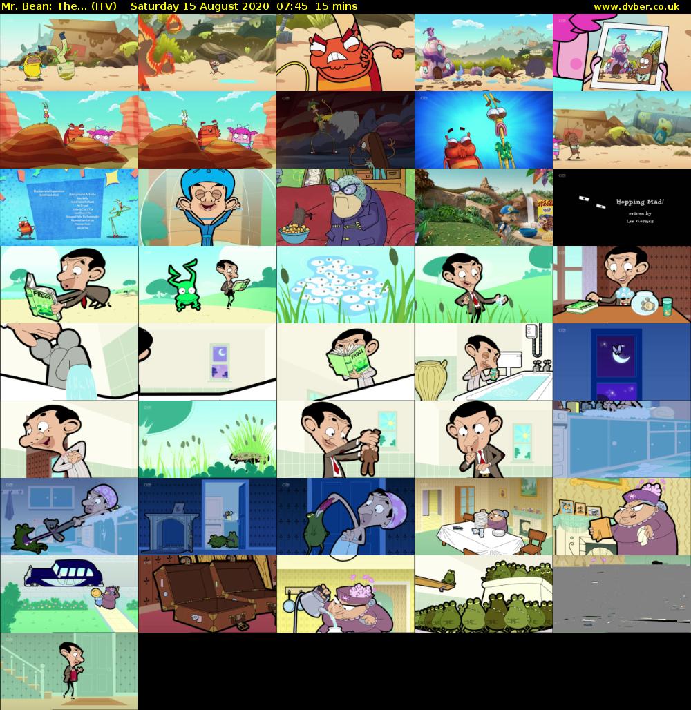 Mr. Bean: The... (ITV) Saturday 15 August 2020 07:45 - 08:00