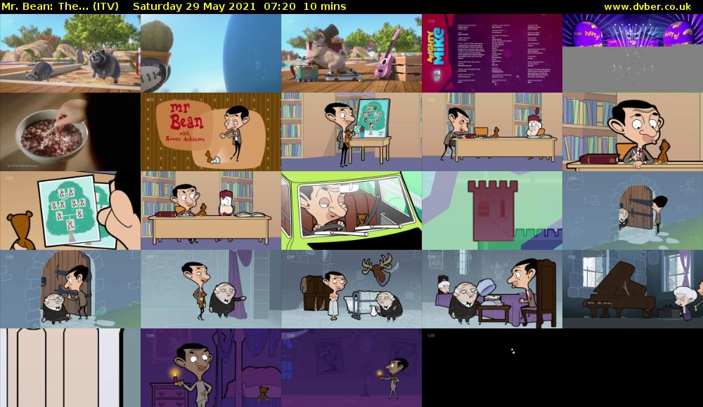 Mr. Bean: The... (ITV) Saturday 29 May 2021 07:20 - 07:30