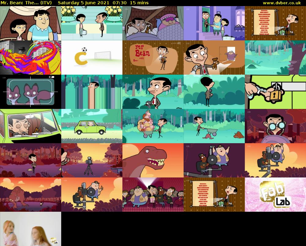 Mr. Bean: The... (ITV) Saturday 5 June 2021 07:30 - 07:45