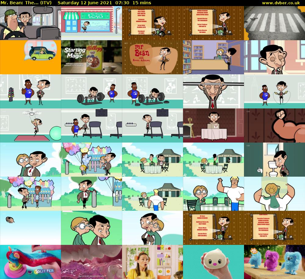 Mr. Bean: The... (ITV) Saturday 12 June 2021 07:30 - 07:45