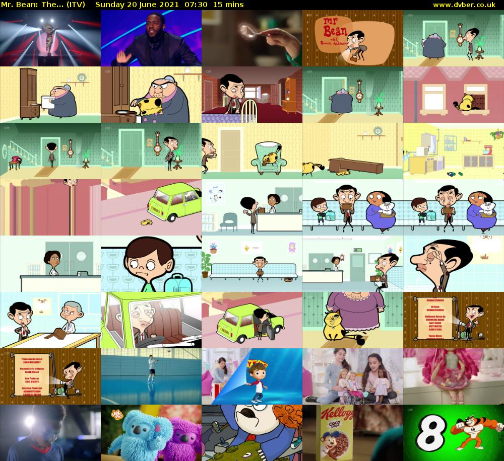 Mr. Bean: The... (ITV) Sunday 20 June 2021 07:30 - 07:45