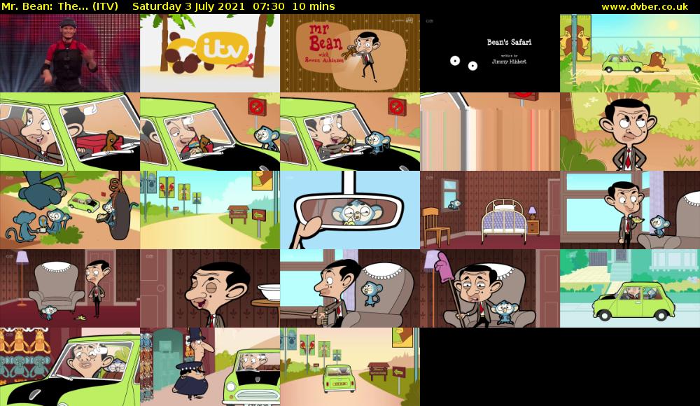 Mr. Bean: The... (ITV) Saturday 3 July 2021 07:30 - 07:40