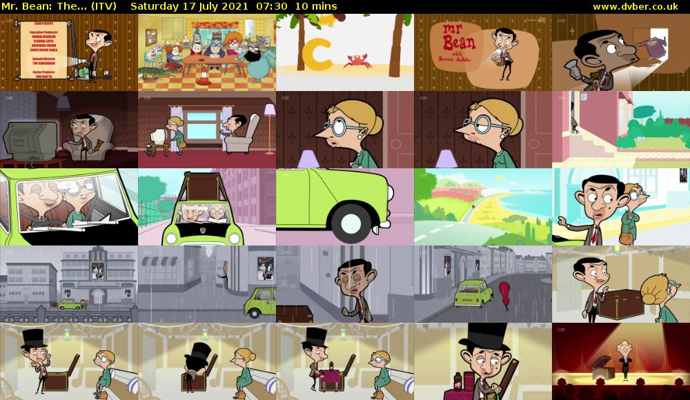 Mr. Bean: The... (ITV) Saturday 17 July 2021 07:30 - 07:40