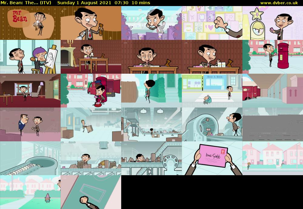 Mr. Bean: The... (ITV) Sunday 1 August 2021 07:30 - 07:40