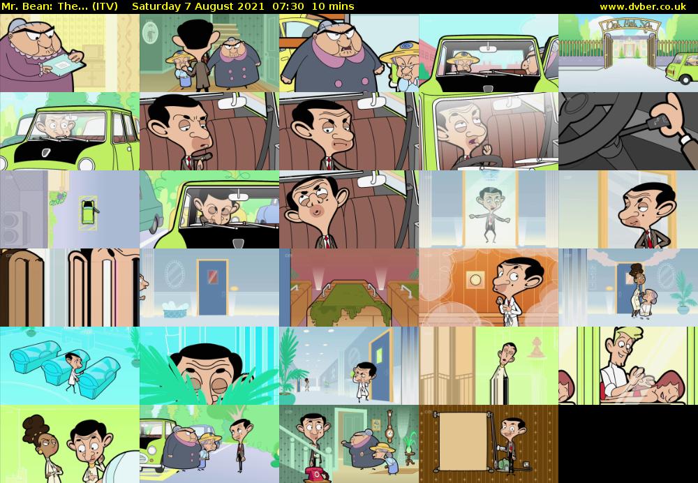 Mr. Bean: The... (ITV) Saturday 7 August 2021 07:30 - 07:40