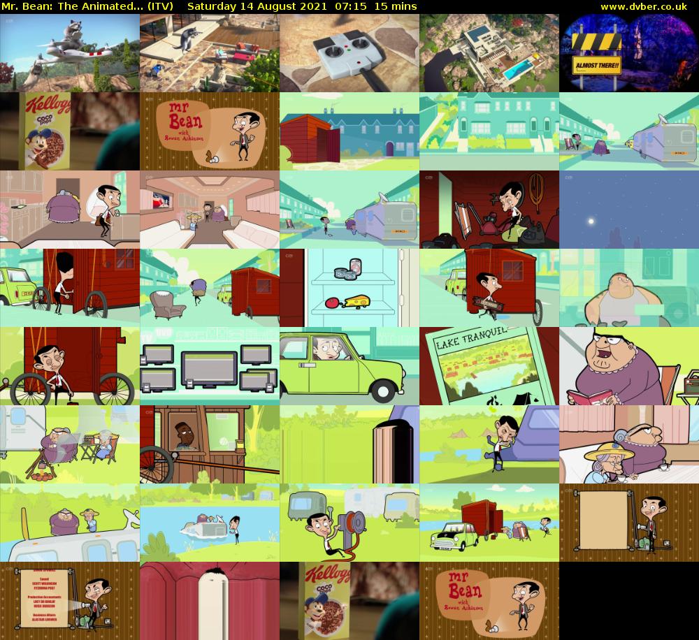 Mr. Bean: The Animated... (ITV) Saturday 14 August 2021 07:15 - 07:30