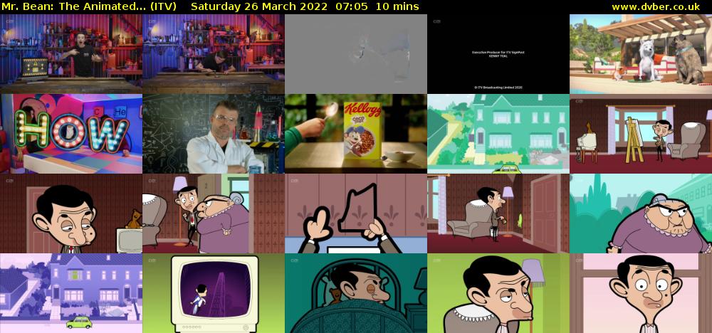 Mr. Bean: The Animated... (ITV) Saturday 26 March 2022 07:05 - 07:15