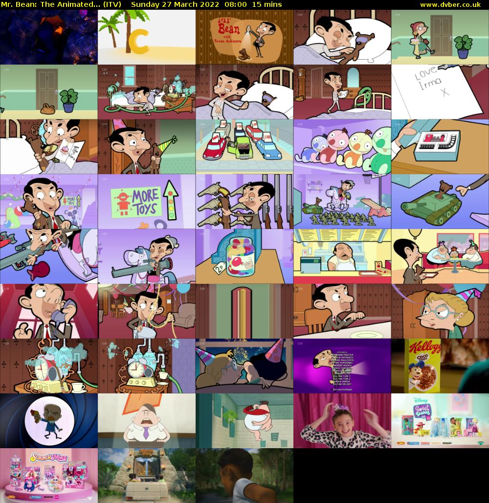Mr. Bean: The Animated... (ITV) Sunday 27 March 2022 08:00 - 08:15