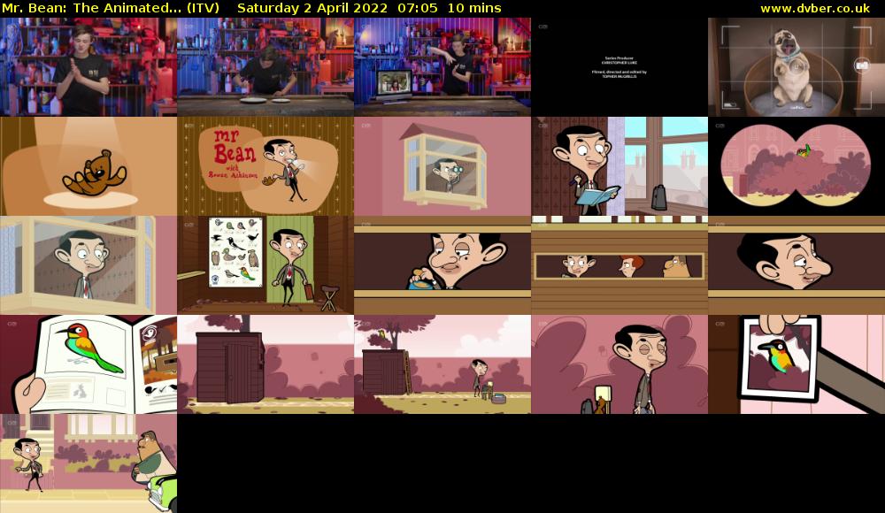 Mr. Bean: The Animated... (ITV) Saturday 2 April 2022 07:05 - 07:15