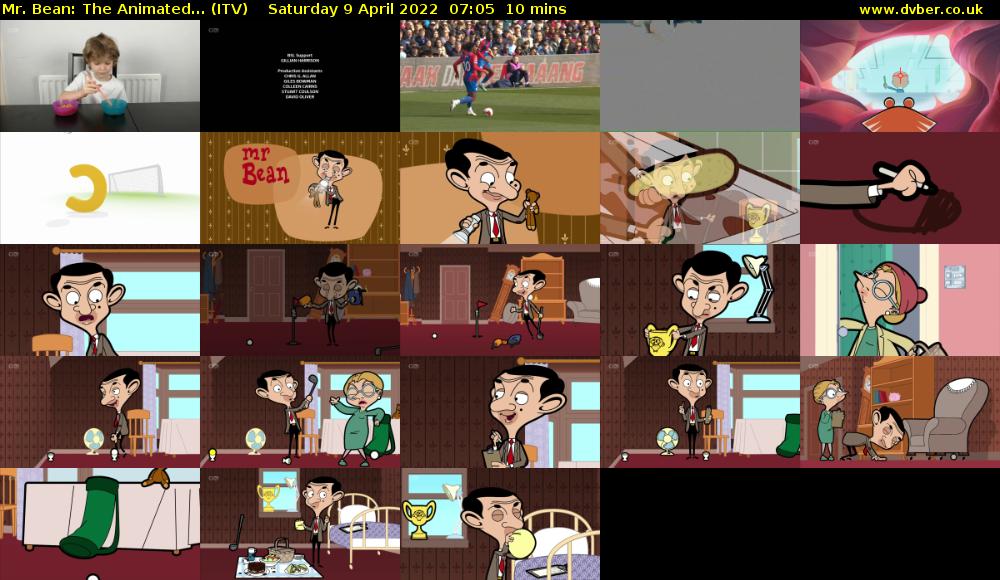 Mr. Bean: The Animated... (ITV) Saturday 9 April 2022 07:05 - 07:15