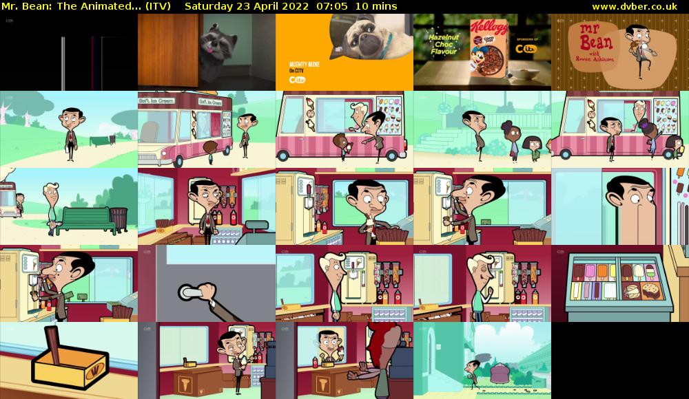 Mr. Bean: The Animated... (ITV) Saturday 23 April 2022 07:05 - 07:15