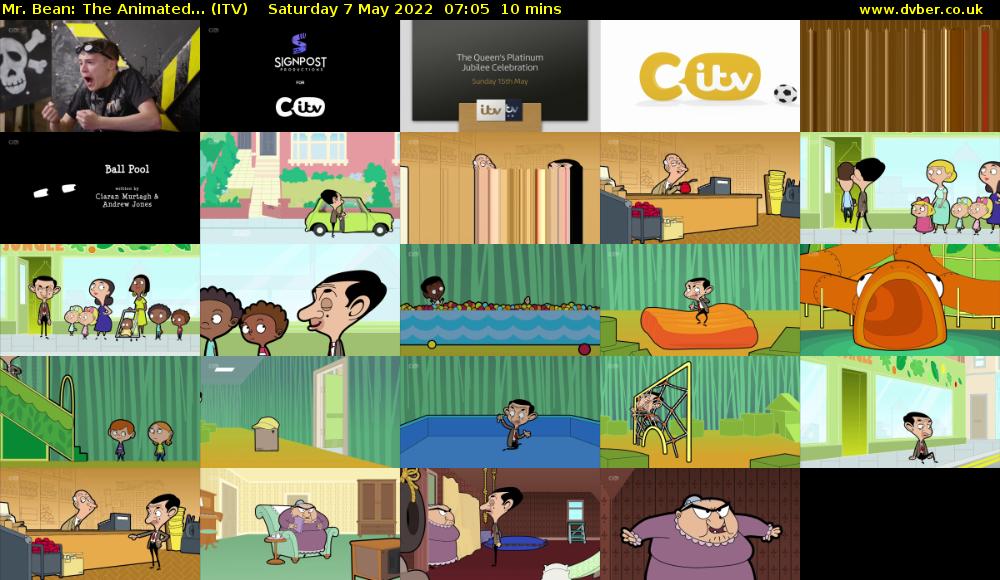 Mr. Bean: The Animated... (ITV) Saturday 7 May 2022 07:05 - 07:15