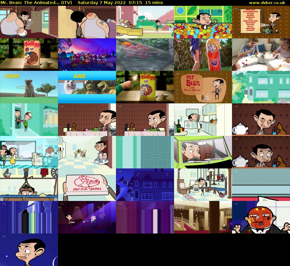 Mr. Bean: The Animated... (ITV) Saturday 7 May 2022 07:15 - 07:30