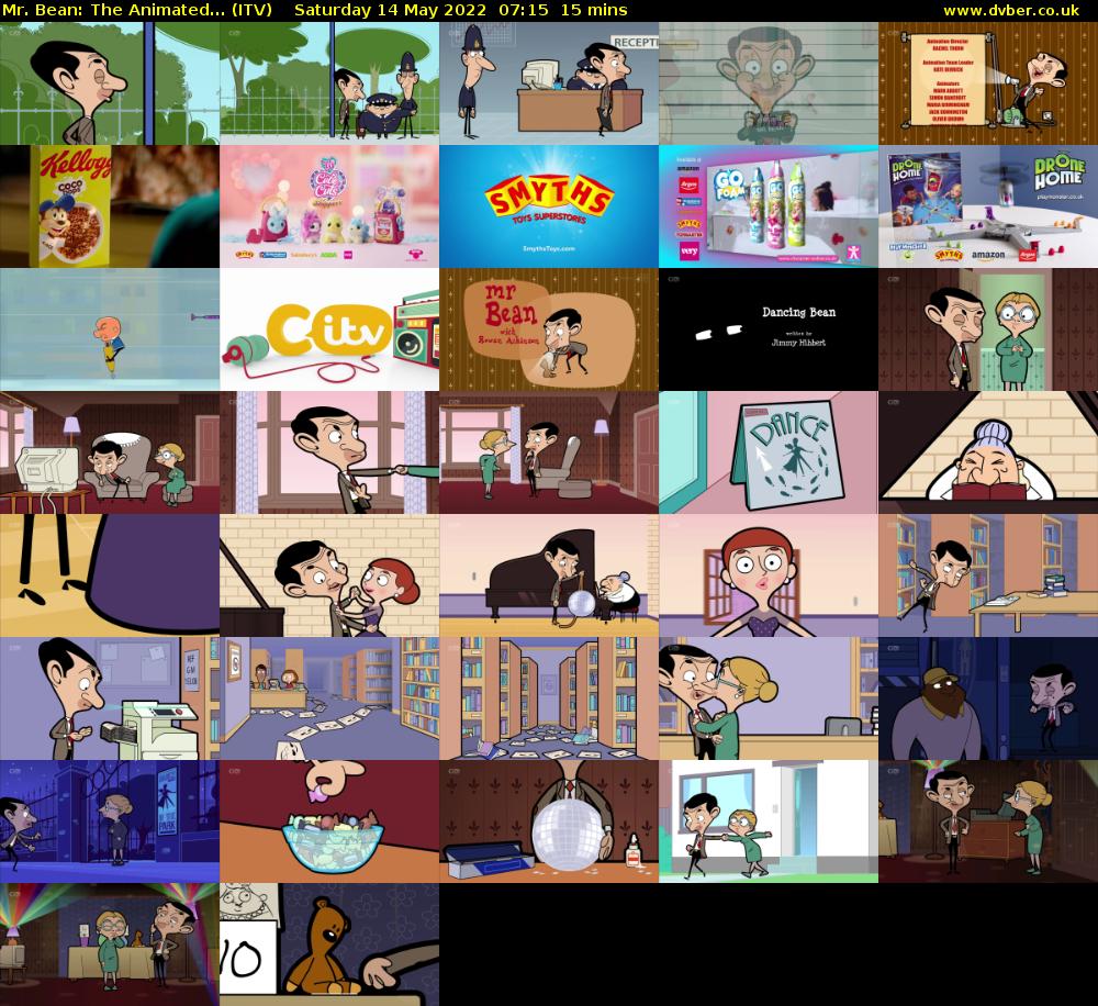 Mr. Bean: The Animated... (ITV) Saturday 14 May 2022 07:15 - 07:30