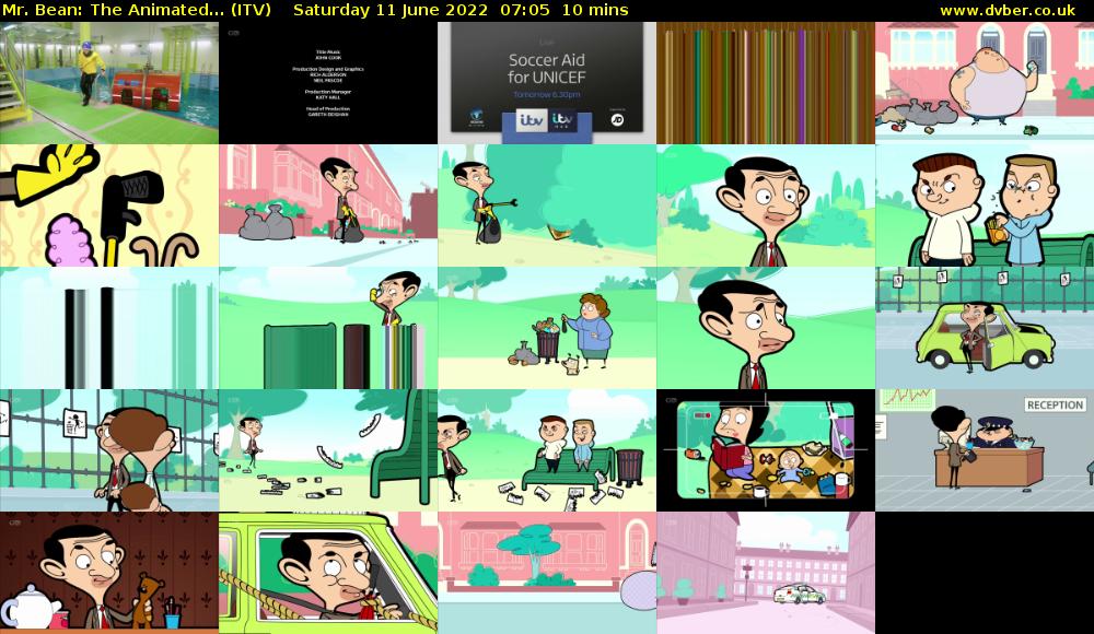 Mr. Bean: The Animated... (ITV) Saturday 11 June 2022 07:05 - 07:15