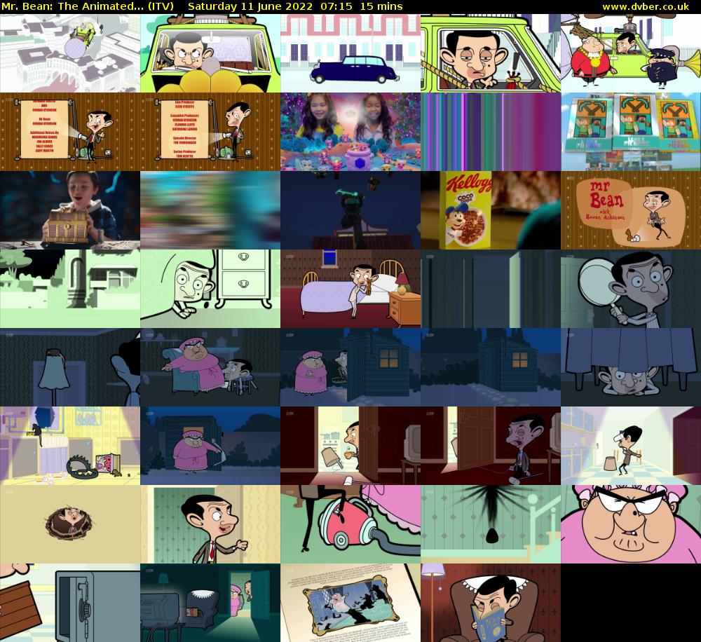 Mr. Bean: The Animated... (ITV) Saturday 11 June 2022 07:15 - 07:30