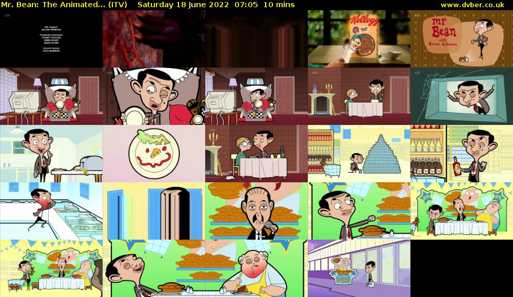 Mr. Bean: The Animated... (ITV) Saturday 18 June 2022 07:05 - 07:15