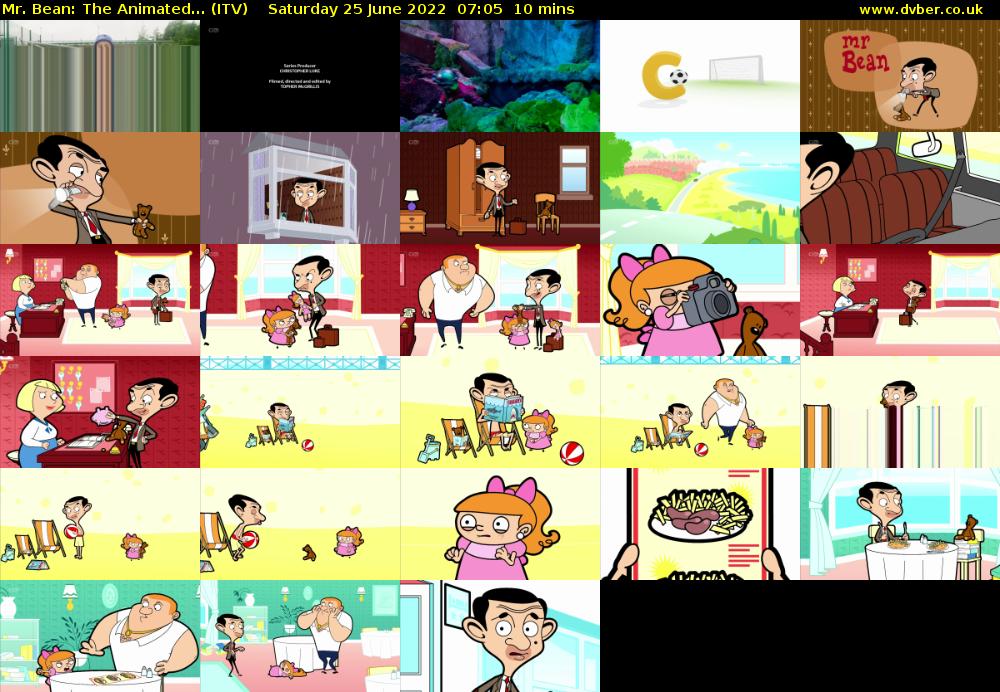 Mr. Bean: The Animated... (ITV) Saturday 25 June 2022 07:05 - 07:15