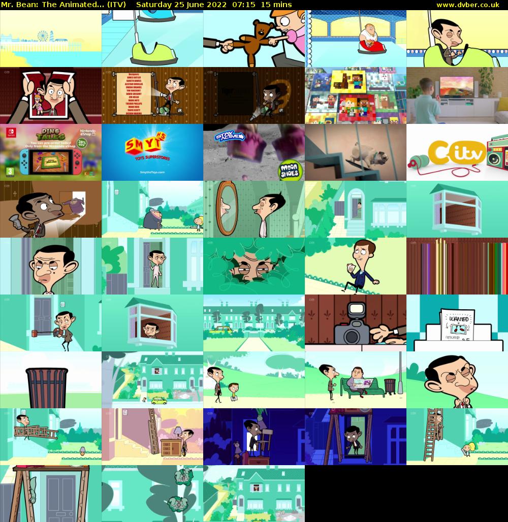 Mr. Bean: The Animated... (ITV) Saturday 25 June 2022 07:15 - 07:30