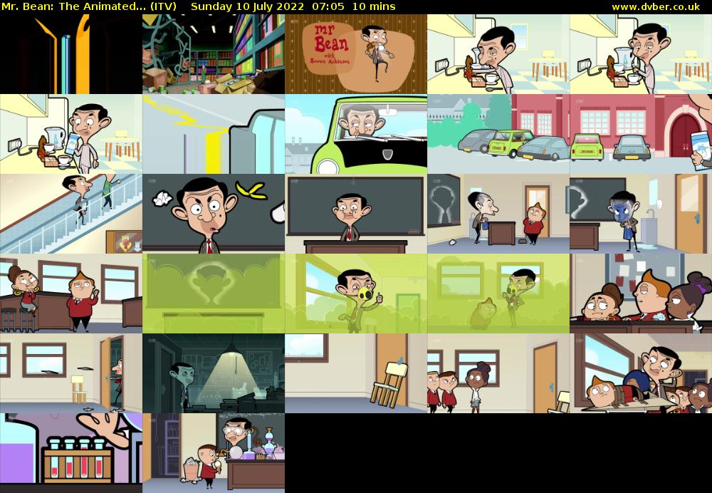 Mr. Bean: The Animated... (ITV) Sunday 10 July 2022 07:05 - 07:15