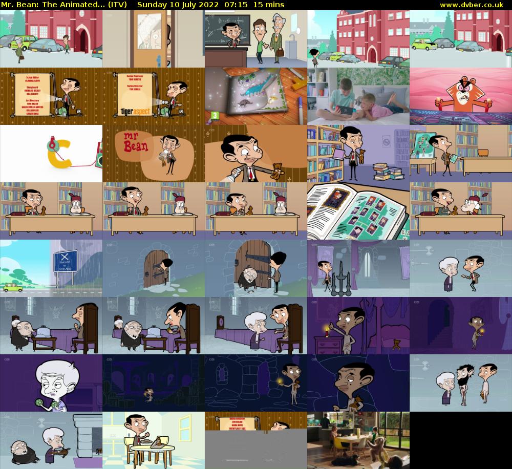 Mr. Bean: The Animated... (ITV) Sunday 10 July 2022 07:15 - 07:30