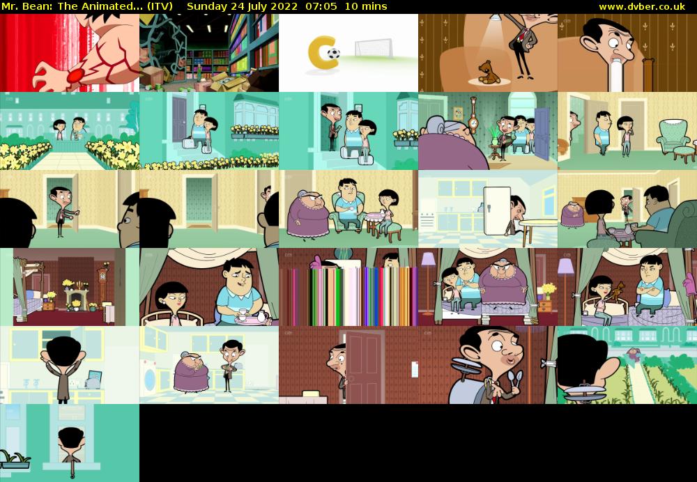 Mr. Bean: The Animated... (ITV) Sunday 24 July 2022 07:05 - 07:15