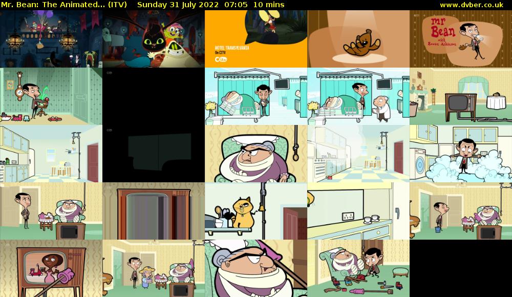 Mr. Bean: The Animated... (ITV) Sunday 31 July 2022 07:05 - 07:15