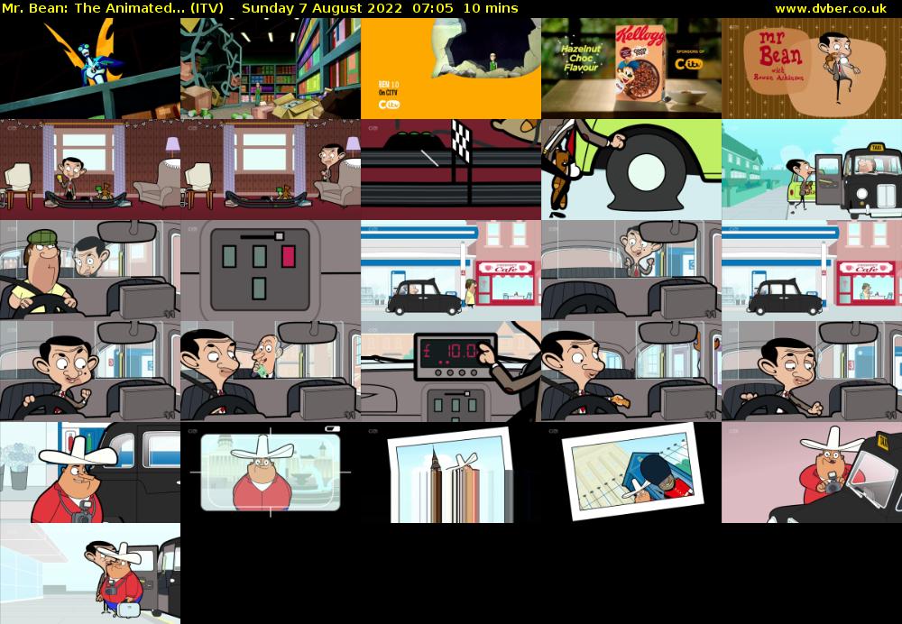 Mr. Bean: The Animated... (ITV) Sunday 7 August 2022 07:05 - 07:15