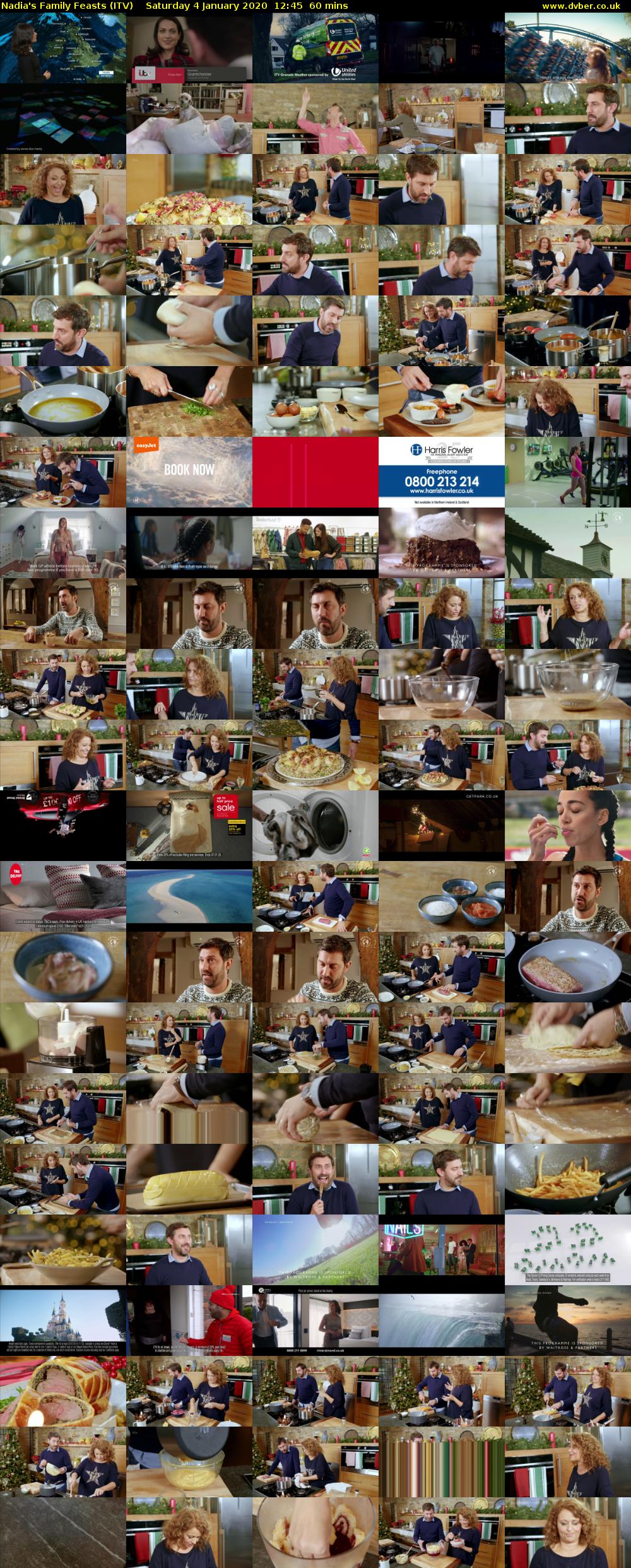 Nadia's Family Feasts (ITV) Saturday 4 January 2020 12:45 - 13:45