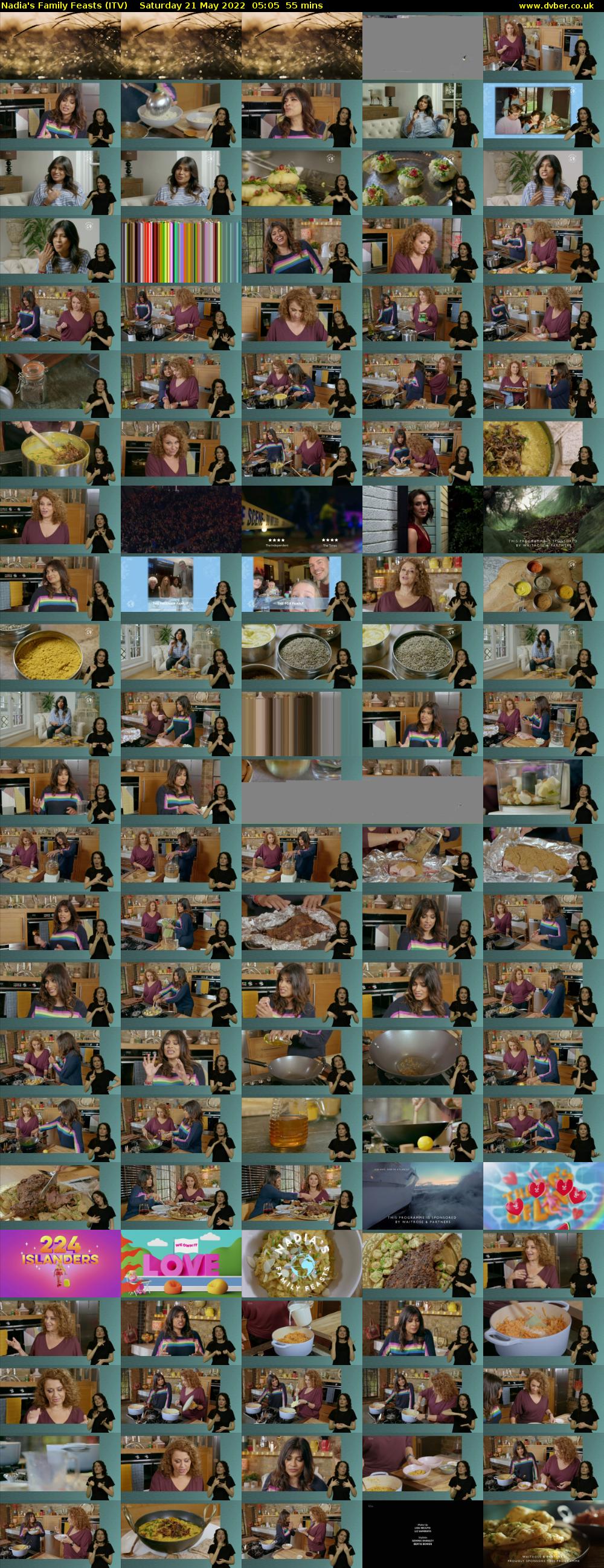 Nadia's Family Feasts (ITV) Saturday 21 May 2022 05:05 - 06:00