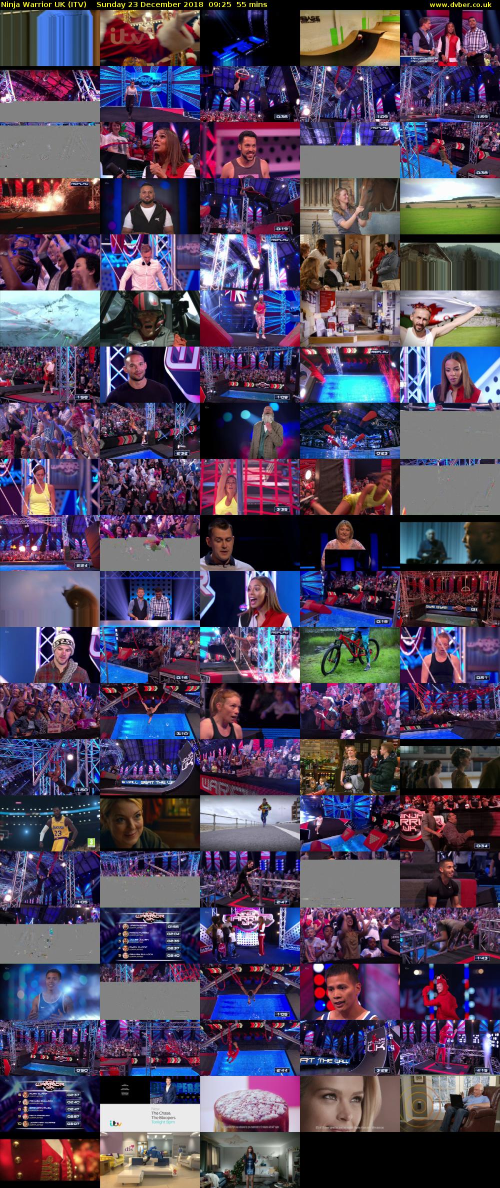 Ninja Warrior UK (ITV) Sunday 23 December 2018 09:25 - 10:20
