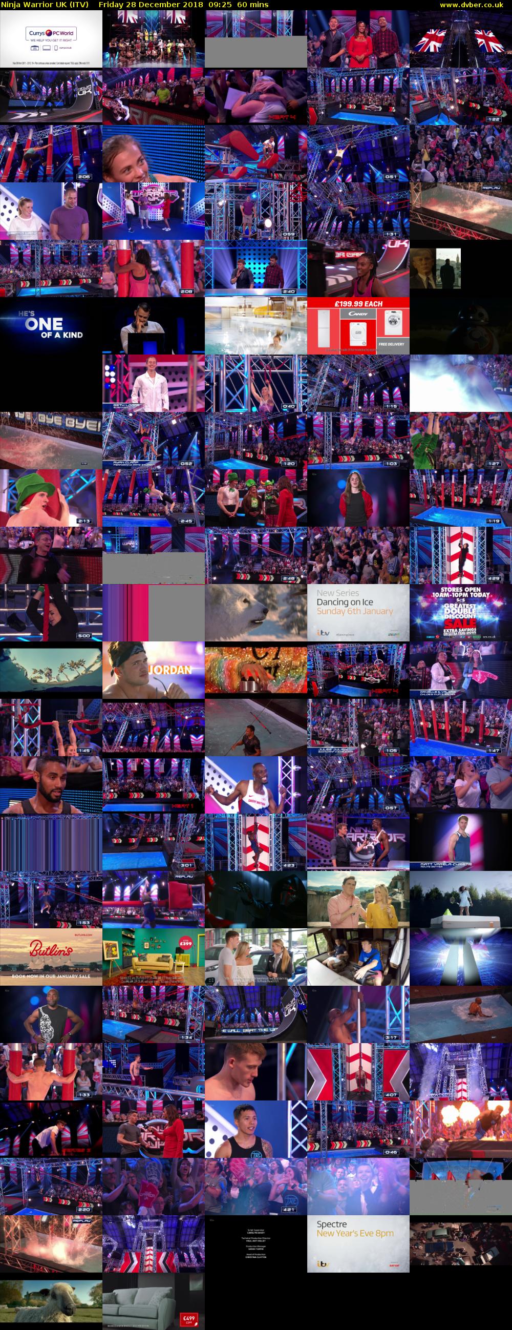Ninja Warrior UK (ITV) Friday 28 December 2018 09:25 - 10:25