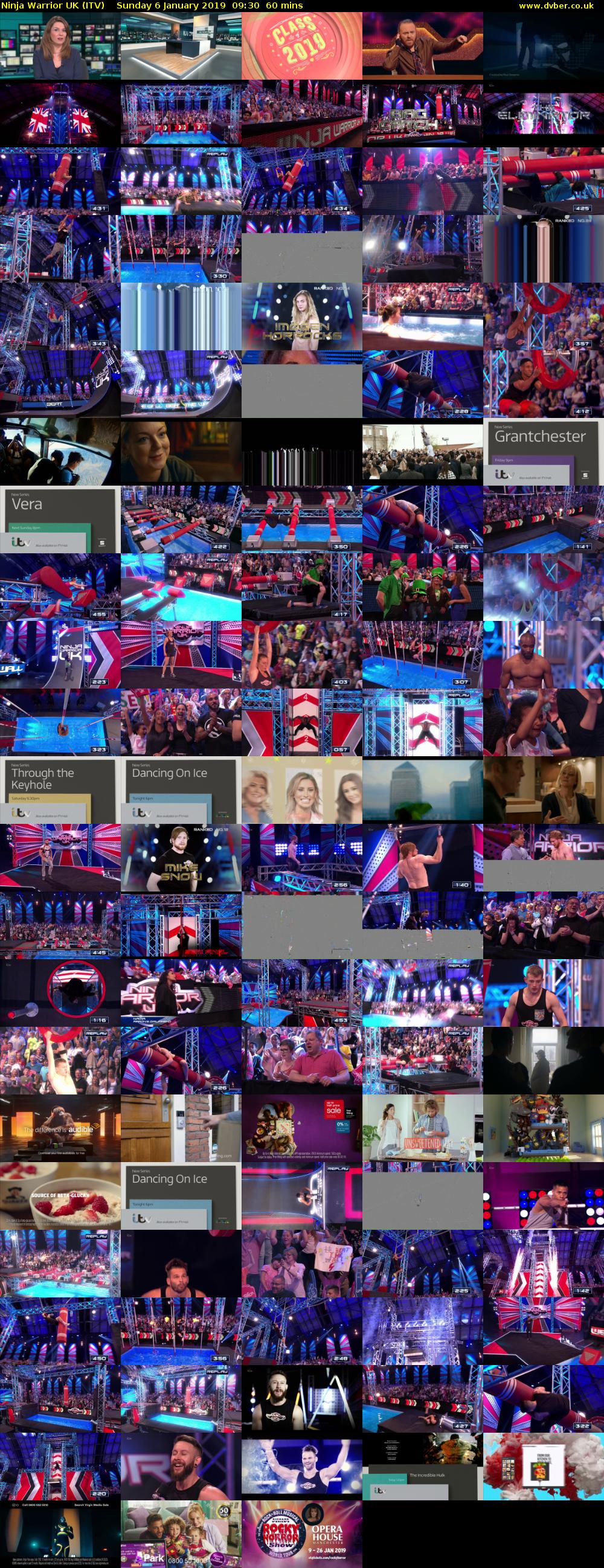 Ninja Warrior UK (ITV) Sunday 6 January 2019 09:30 - 10:30