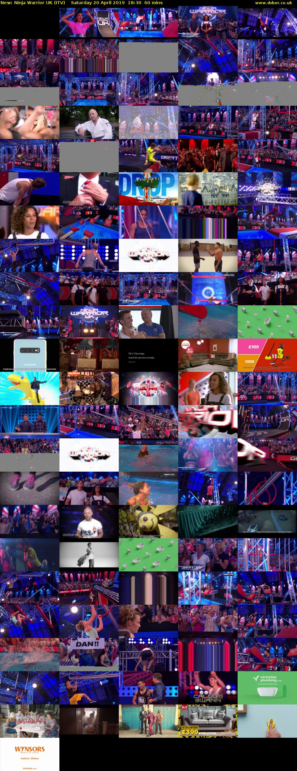 Ninja Warrior UK (ITV) Saturday 20 April 2019 18:30 - 19:30