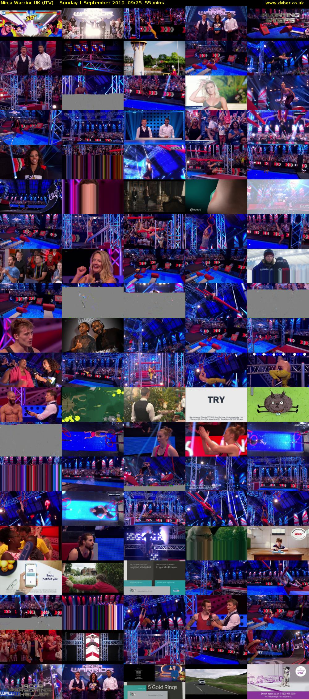 Ninja Warrior UK (ITV) Sunday 1 September 2019 09:25 - 10:20